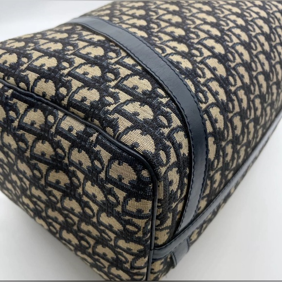 DIOR 40 Trotter Boston Duffle 15.7x9.4 Large Bag W/T Authentic Cert Unis… - Picture 10 of 17